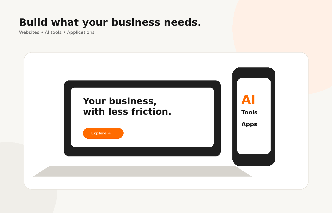 Web, AI & CX service visual